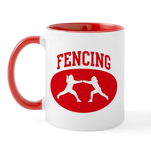 White/Red Inside - Fencing (Red Circle) Mug