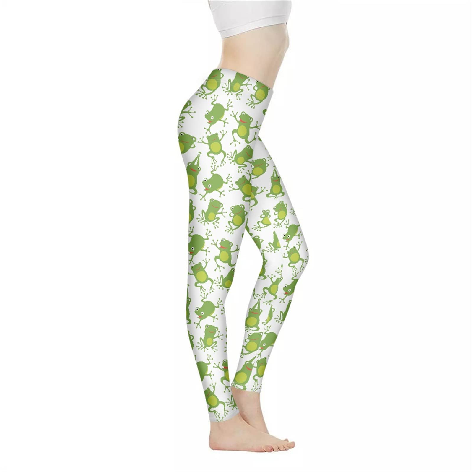 PZZ BEACH High Waisted Workout Leggings for Women - Yoga, Running & Fitness Tights with Tummy Control - Stylish Printed Activewear for Gym, Lounge & Everyday Wear