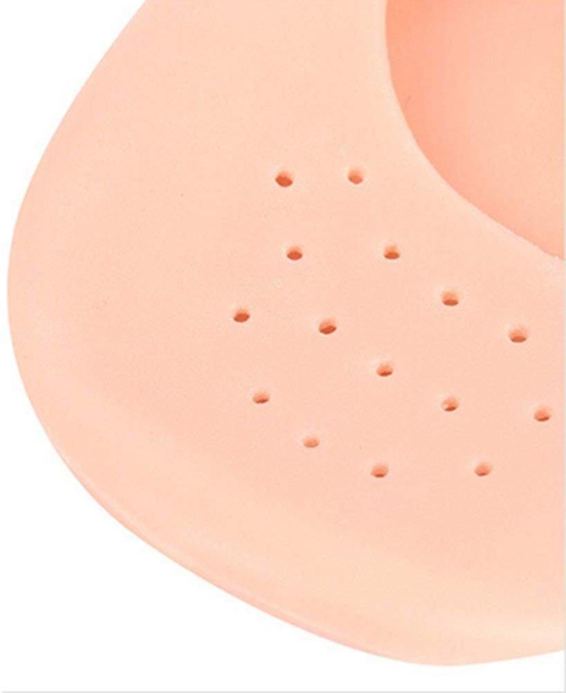 Homesoul Silicone Gel Moisturizing Socks for Dry Cracked Feet - Ultra Soft Foot Care Protector to Prevent Plantar Fissures & Heal Rough Skin (Beige) - Perfect for Overnight Treatment, Spa Days & Winter Foot Care