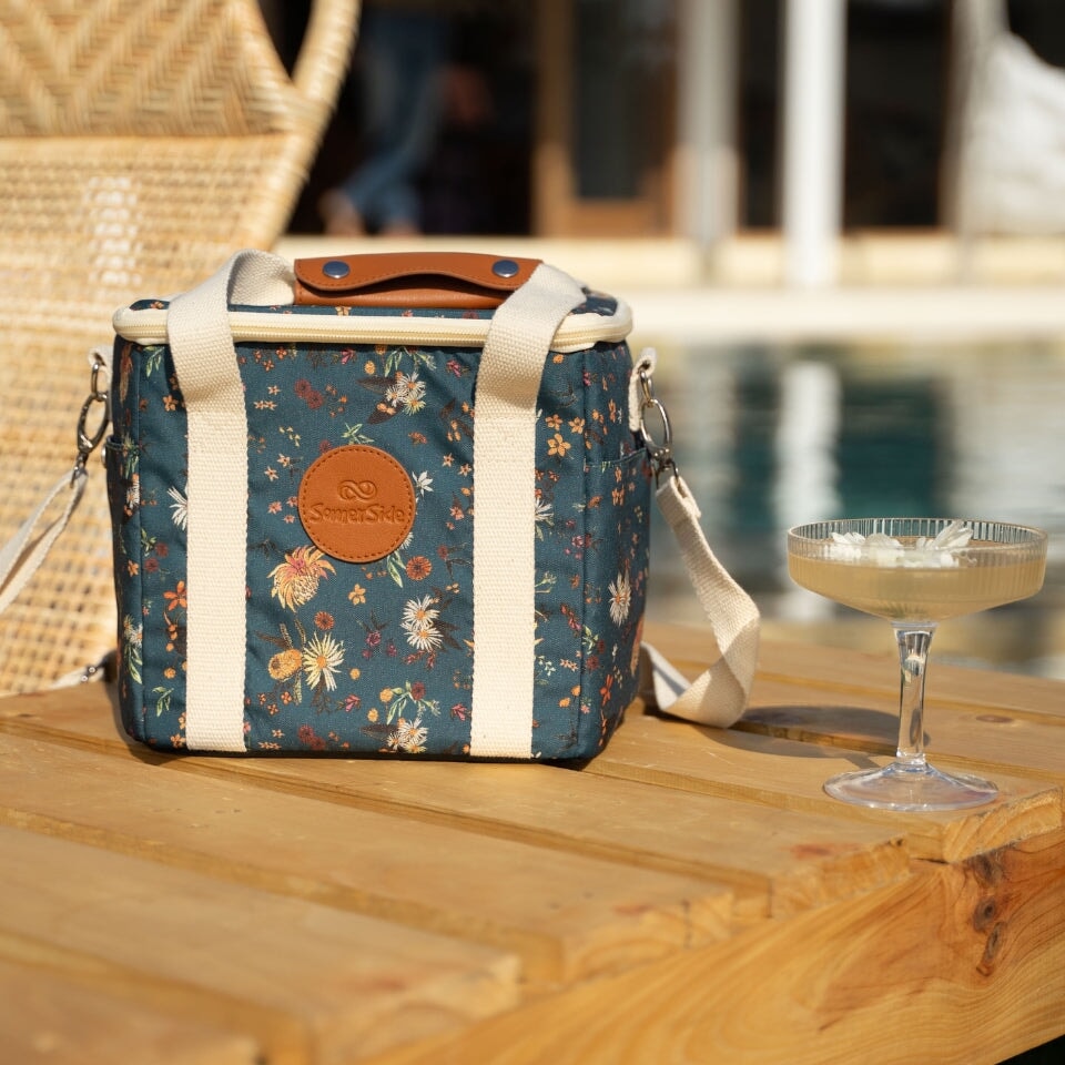 Native Botanical Mini Cooler Bag - Insulated Lunch Box for Picnics, Beach Trips & Outdoor Adventures | Portable & Leak-Proof