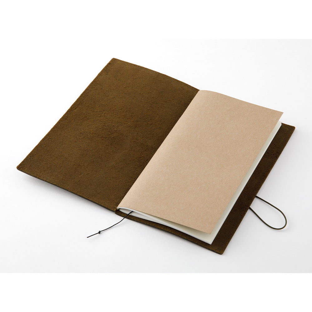 Traveler's Notebook Starter Kit - Regular Size Olive Brown Leather Cover with Refillable Notebooks & Accessories | Perfect for Journaling, Travel, Sketching & Daily Planning