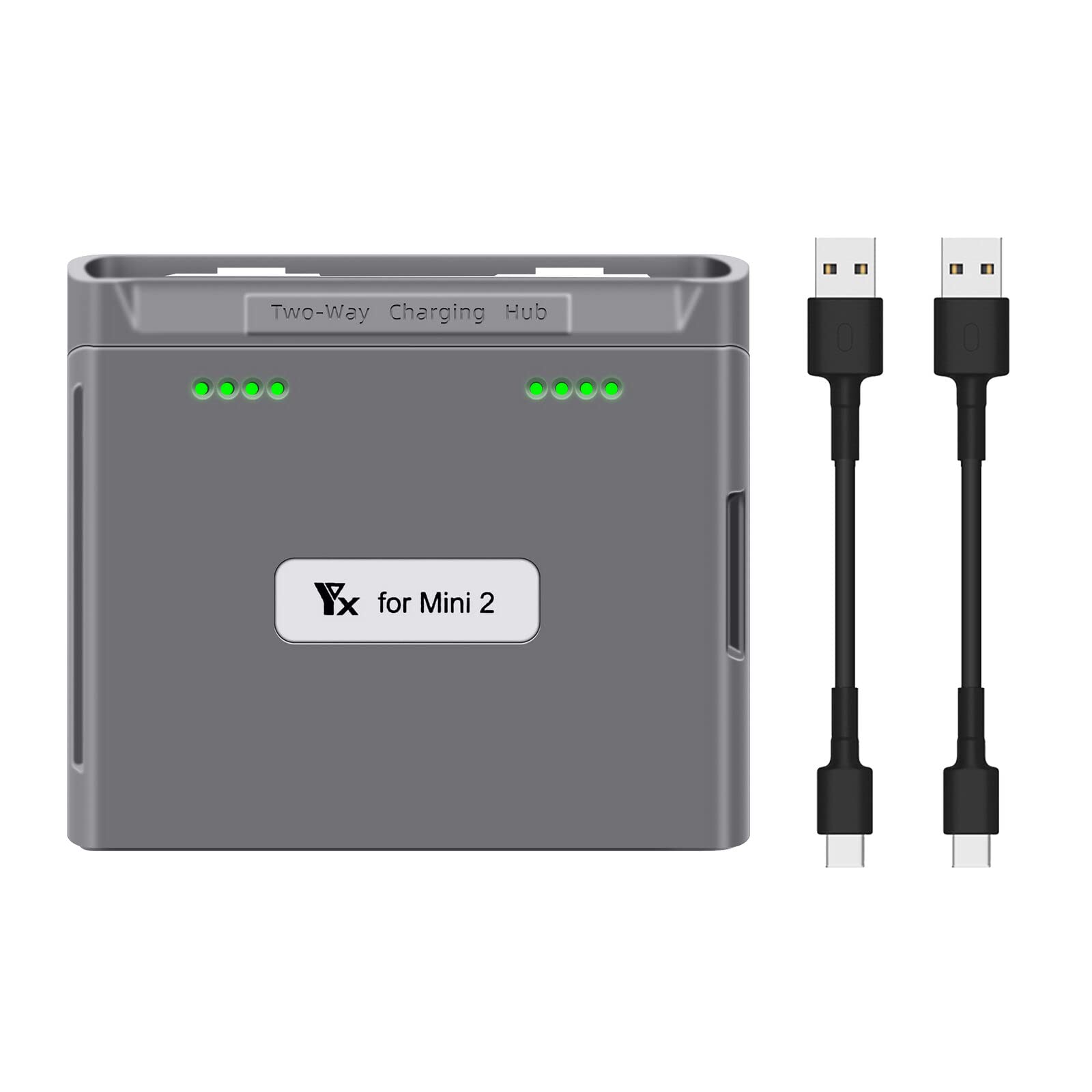 DJI Mini 2/Mini SE Drone Battery Charger - Dual USB Charging Hub for Fast & Simultaneous Charging | Perfect for Travel, Outdoor Adventures & Professional Drone Photography