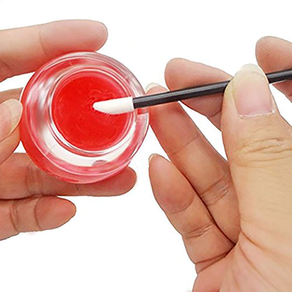 Beito 100 Pcs Disposable Lip Brushes - Lipstick & Gloss Applicator Sticks - Professional Makeup Tools Kit (Black) - Perfect for Salon, Home Use & Travel Makeup Application