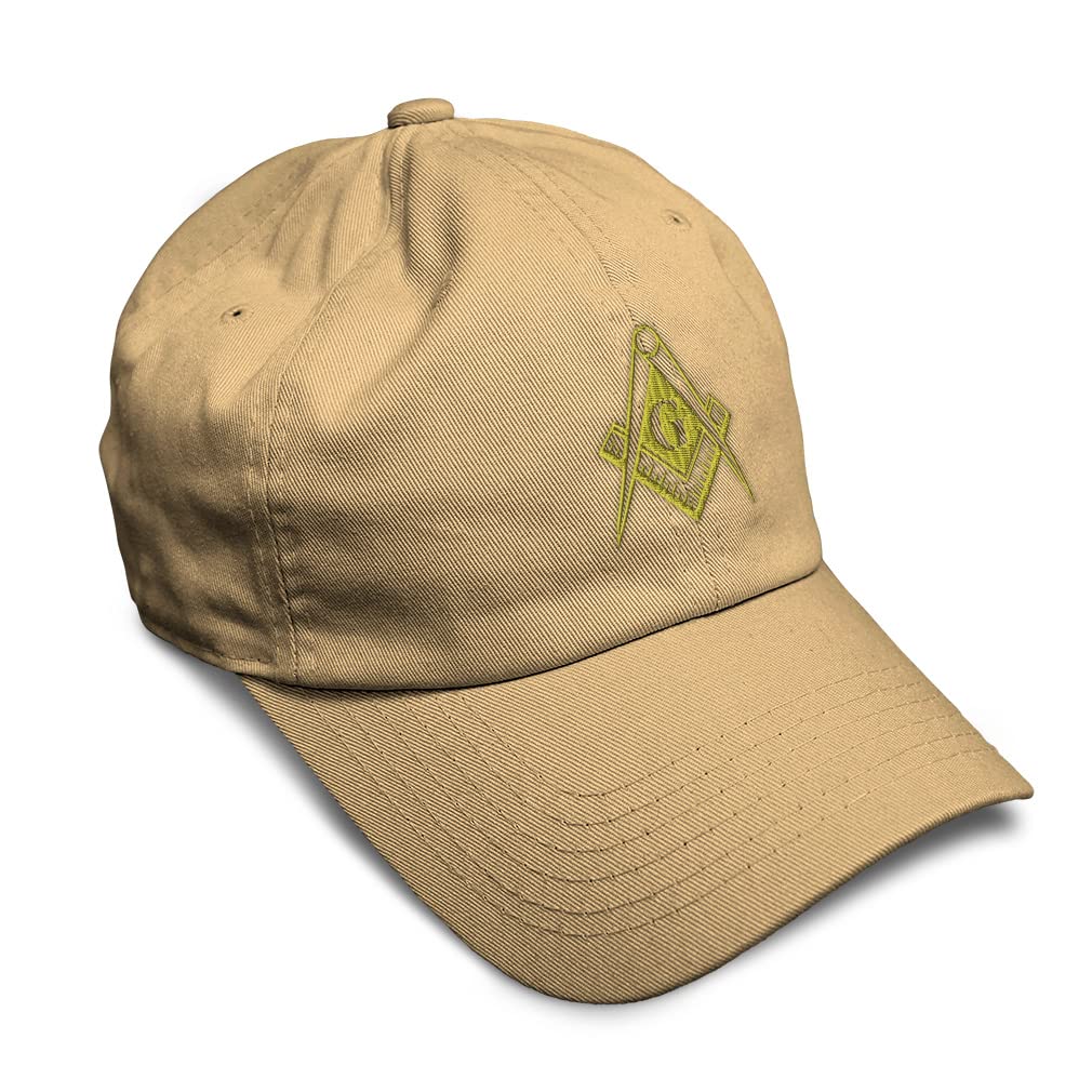 Speedy Pros Soft Baseball Cap - Mason Gold Embroidery Construction Hat - Twill Cotton Dad Hats for Men & Women - Perfect for Construction Workers, Outdoor Activities & Casual Wear