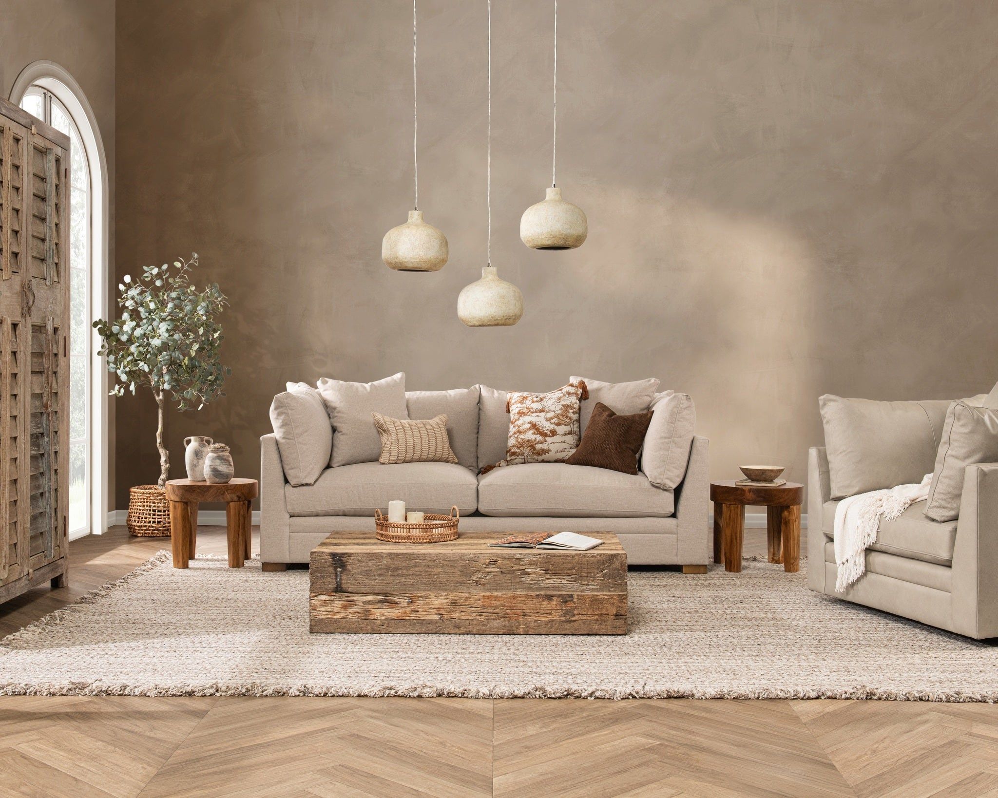 Audrey Upholstered Sofa - Modern Fabric Couch for Living Room, Lounge & Home Decor | Comfortable Sectional Sofa for Family Gatherings & Relaxation