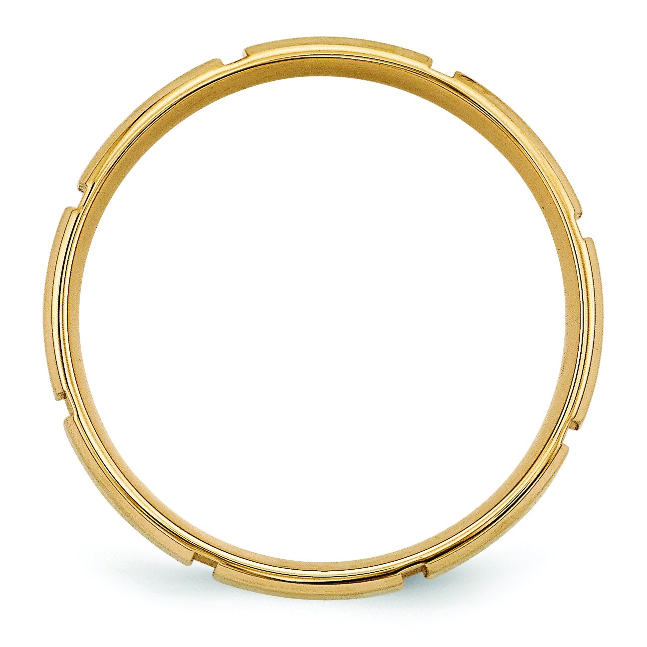 14K Yellow Gold Comfort Fit Wedding Band Ring for Men & Women