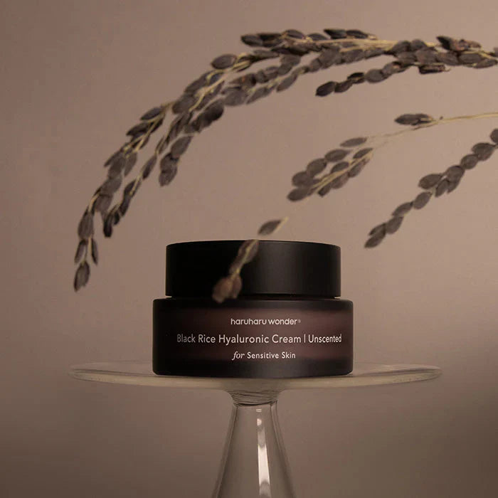 Haruharu Wonder Black Rice 10 Hyaluronic Acid Moisturizing Cream 50ml - Unscented Korean Skincare for Dry & Sensitive Skin - Day & Night Face Cream for Hydration & Anti-Aging