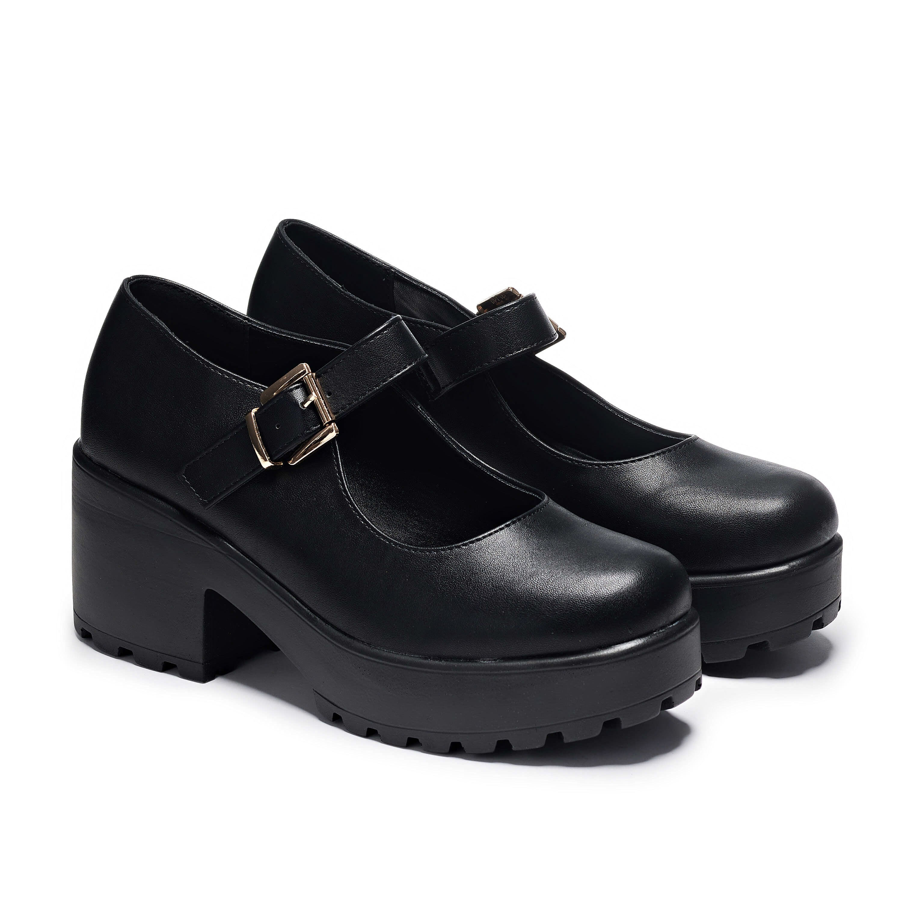 Tira Mary Jane Shoes Faux Leather Edition - Comfortable & Stylish Women's Flats for Work, Casual & Dressy Occasions