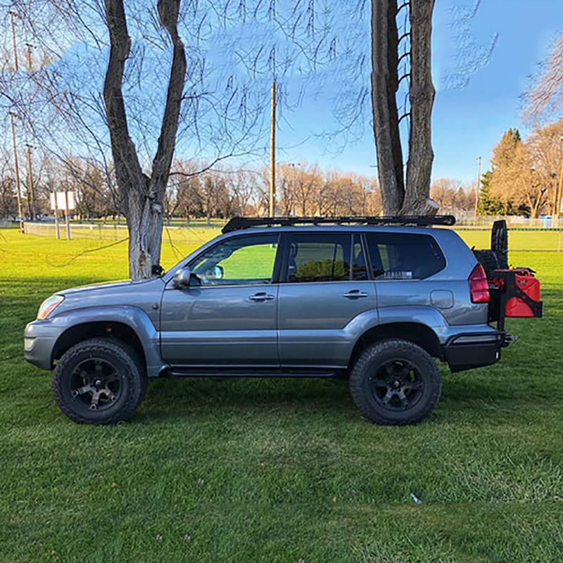 Prinsu Designs Roof Rack for 2003-2009 Lexus GX470 - Heavy Duty Aluminum Roof Rack System for Off-Road Adventures & Outdoor Gear Storage