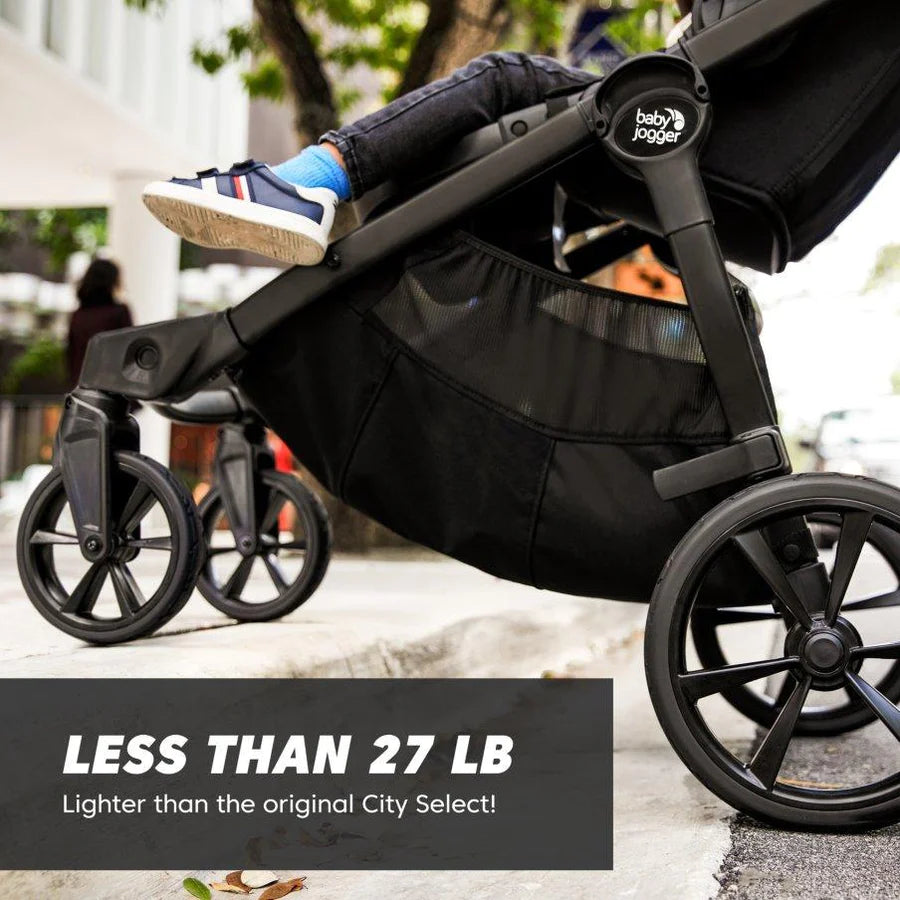 Baby Jogger City Select 2 Travel System Stroller - Lightweight Convertible Car Seat & Bassinet Combo for Newborns to Toddlers - Perfect for Urban Walking, Jogging, and Family Outings