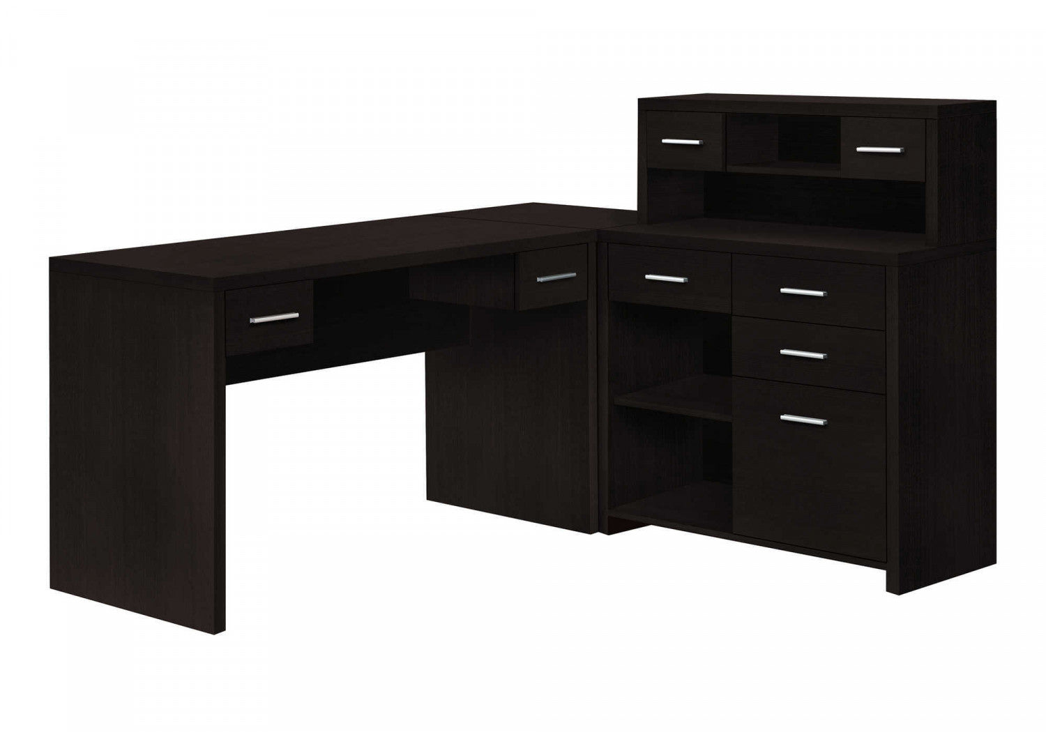 Varo Desk - Espresso Brown Modern Writing Desk for Home Office, Study & Workspace - Perfect for Small Spaces & Remote Work