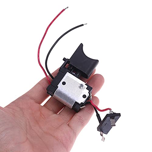 Electric Drill Dustproof Speed Control Push Button Trigger Switch DC 7.2-24V Cordless Drill Switch Replacement - Perfect for DIY Projects, Home Repairs & Woodworking
