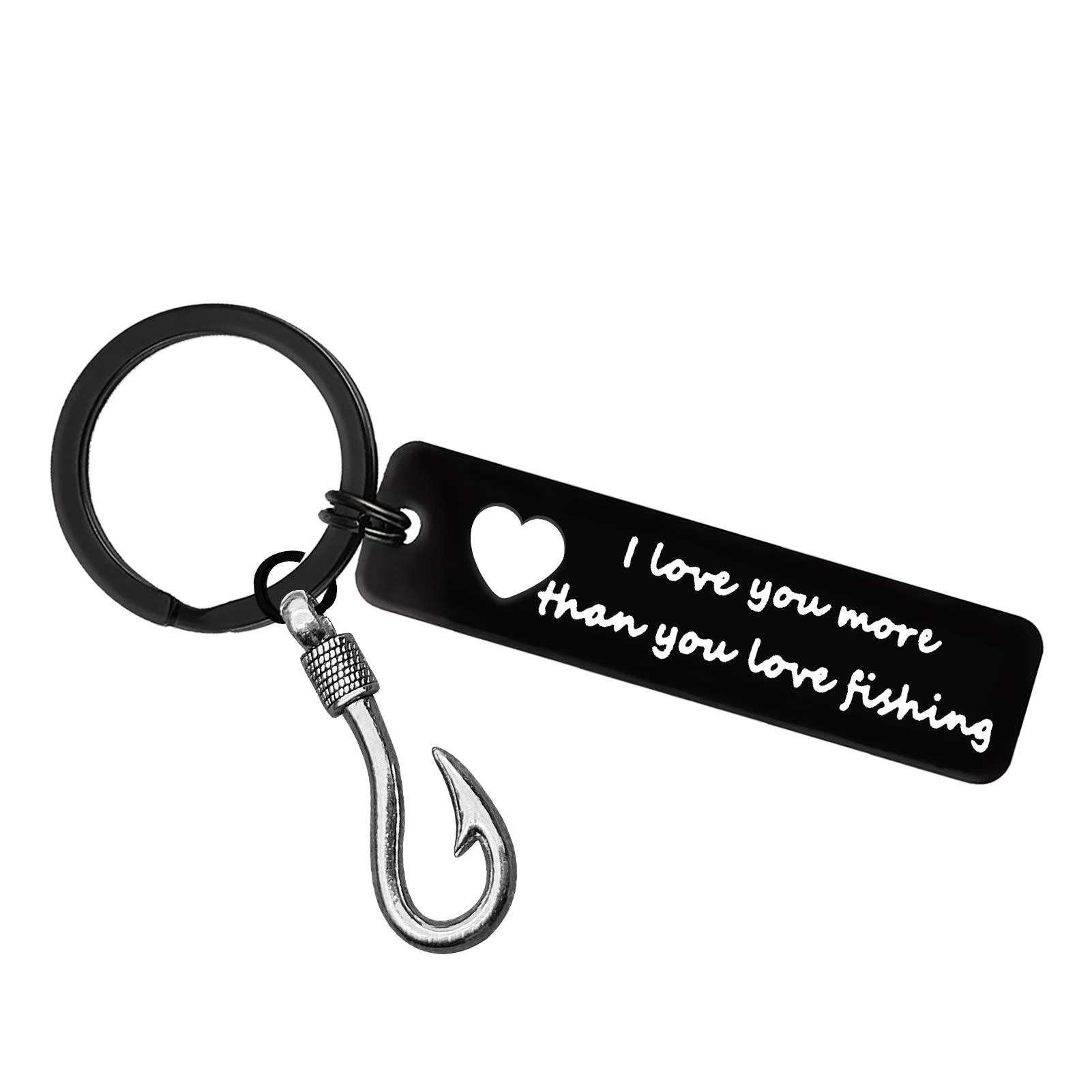 I Love You Keychain for Boyfriend Husband - Romantic Engraved Gift for Fiance, Anniversary, Valentine's Day, Christmas & Birthday - Perfect Couple Gift for Him