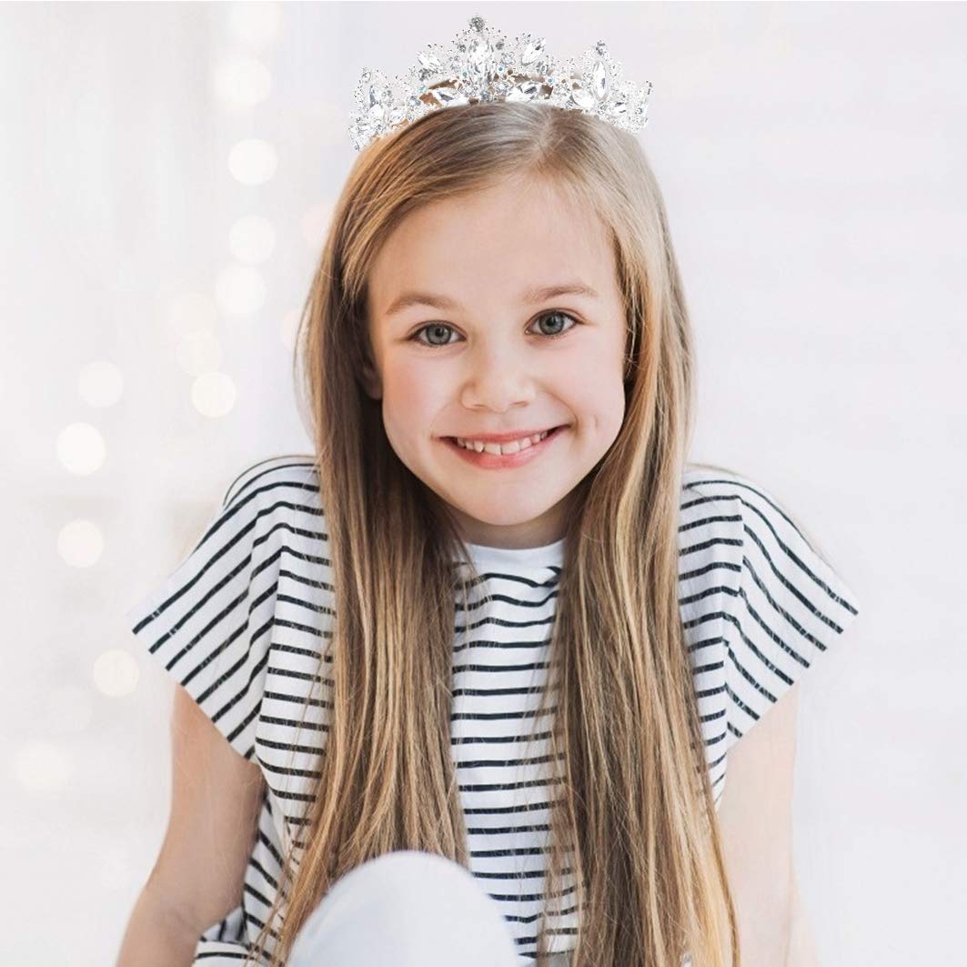 Sparkling Silver Tiara for Women - Crystal Bridal Crown & Princess Headpiece for Girls, Prom, Wedding, Halloween Costume & Christmas Gift - Perfect for Birthday Parties, Pageants & Special Occasions
