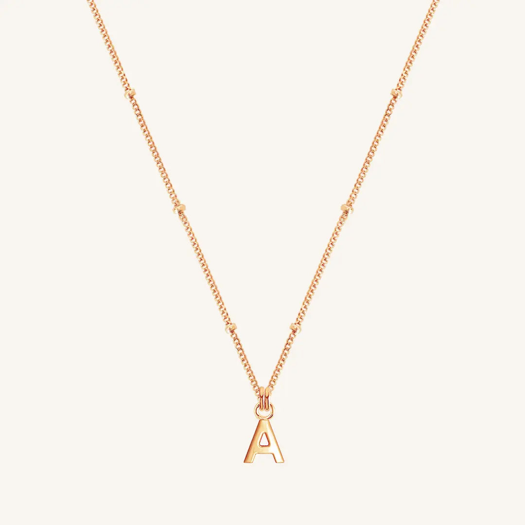 Personalized Letter Necklace - Custom Initial Bobble Chain for Women, Gift for Her - Perfect for Birthdays, Anniversaries & Everyday Wear