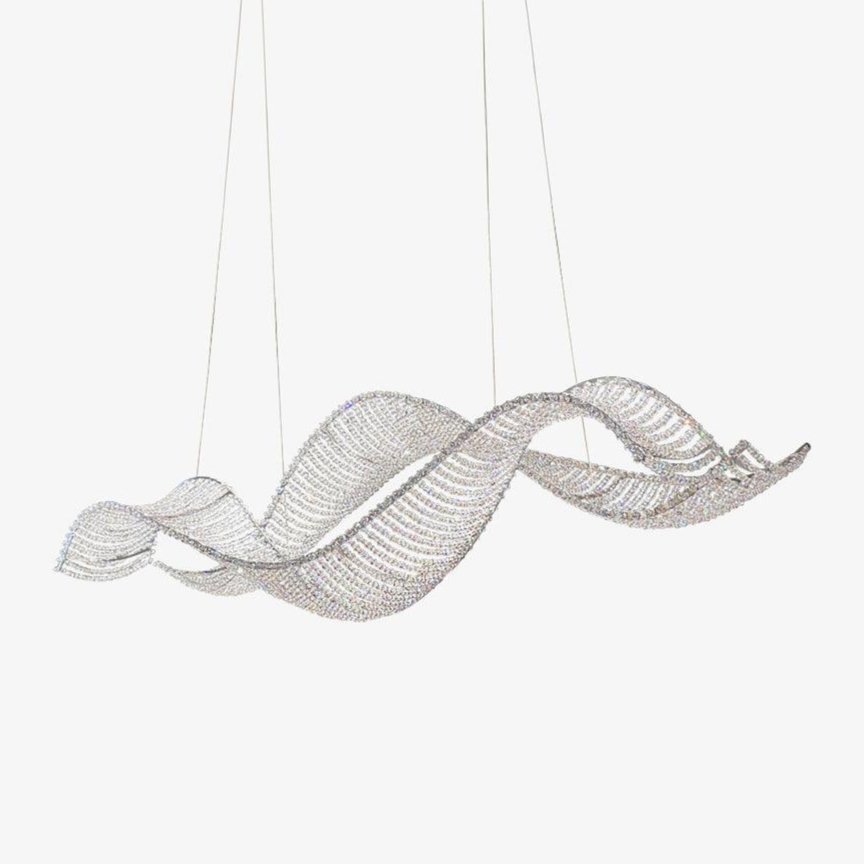 Alon Crystal Chandelier - Elegant Modern Ceiling Light Fixture for Dining Room, Living Room & Bedroom | Perfect for Home Decor & Wedding Events