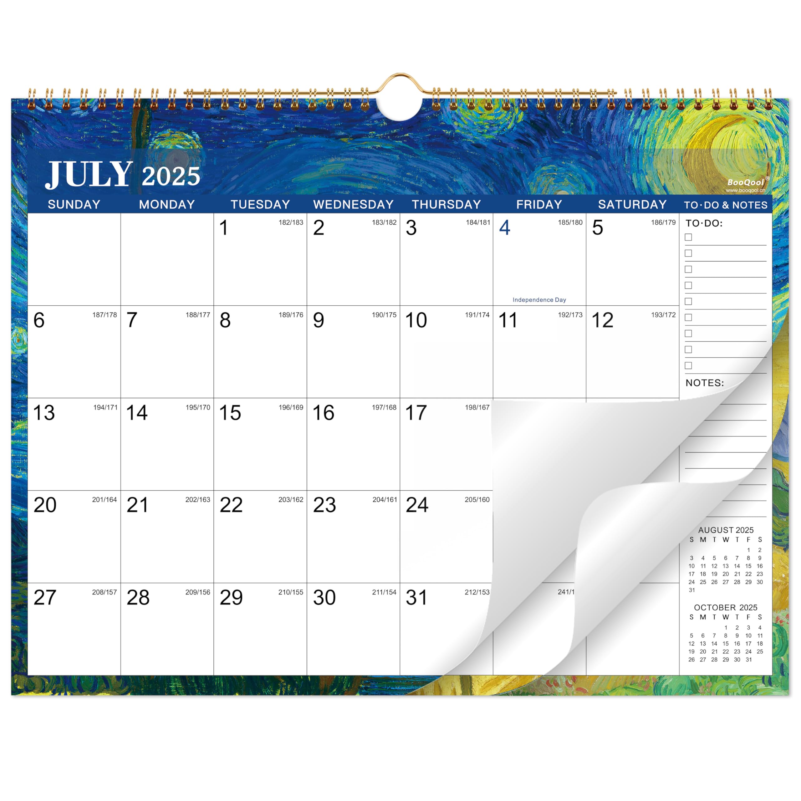 2025-2026 Wall Calendar | 18-Month Planner from July 2025 to December 2026 | 14.6