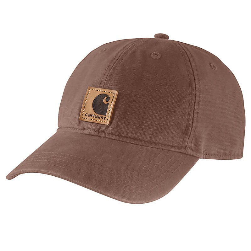Carhartt Canvas Cap in Mocha Brown - Durable Work Hat for Men & Women - Perfect for Outdoor Work, Hiking, and Casual Wear
