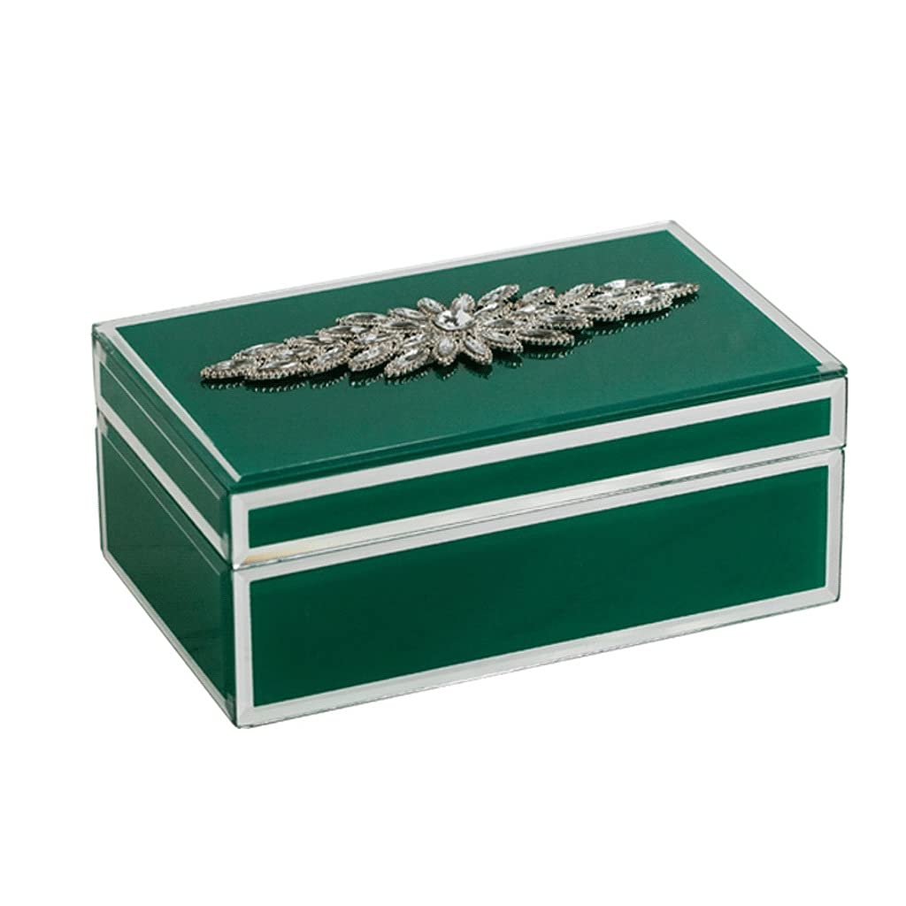 Acrylic Jewelry Display Box with Velvet Lining - Jewelry Organizer for Earrings, Rings, Necklaces & Bracelets - Elegant Gift for Women & Girls (Green, Small) - Perfect for Travel, Home Storage & Retail Display