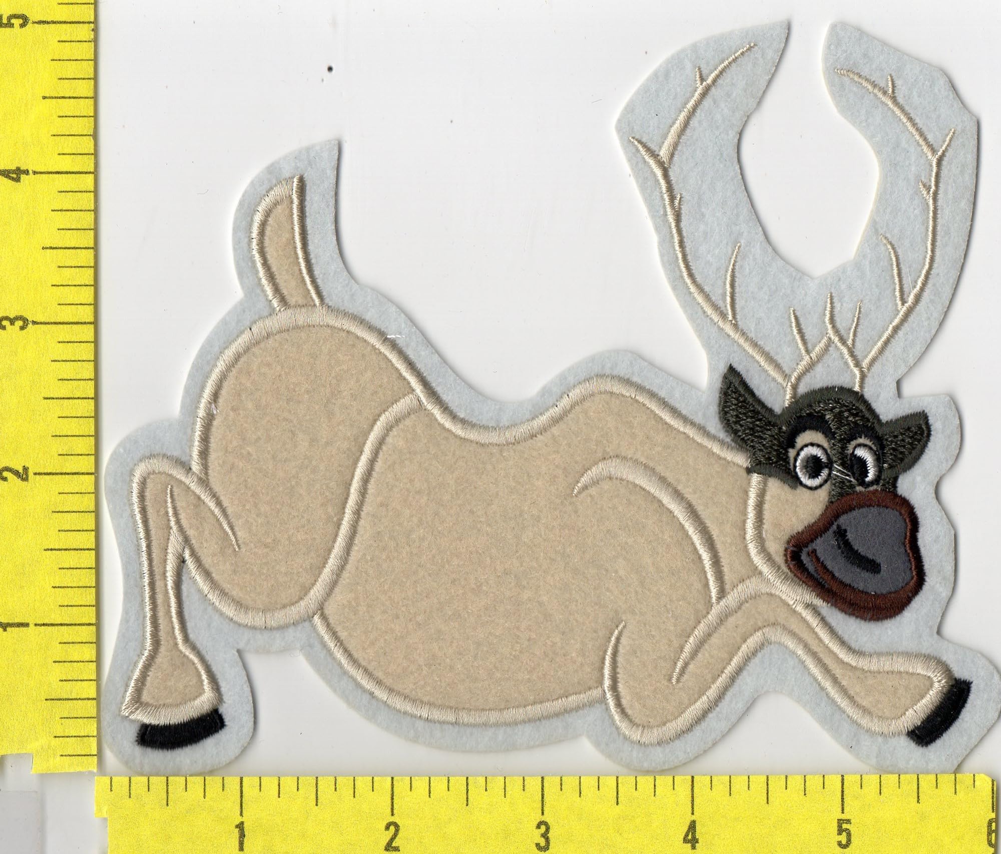 Frozen Movie Sven Character Iron-On Patch for Jackets & Backpacks | Disney Cartoon Applique for Kids Costumes & DIY Crafts