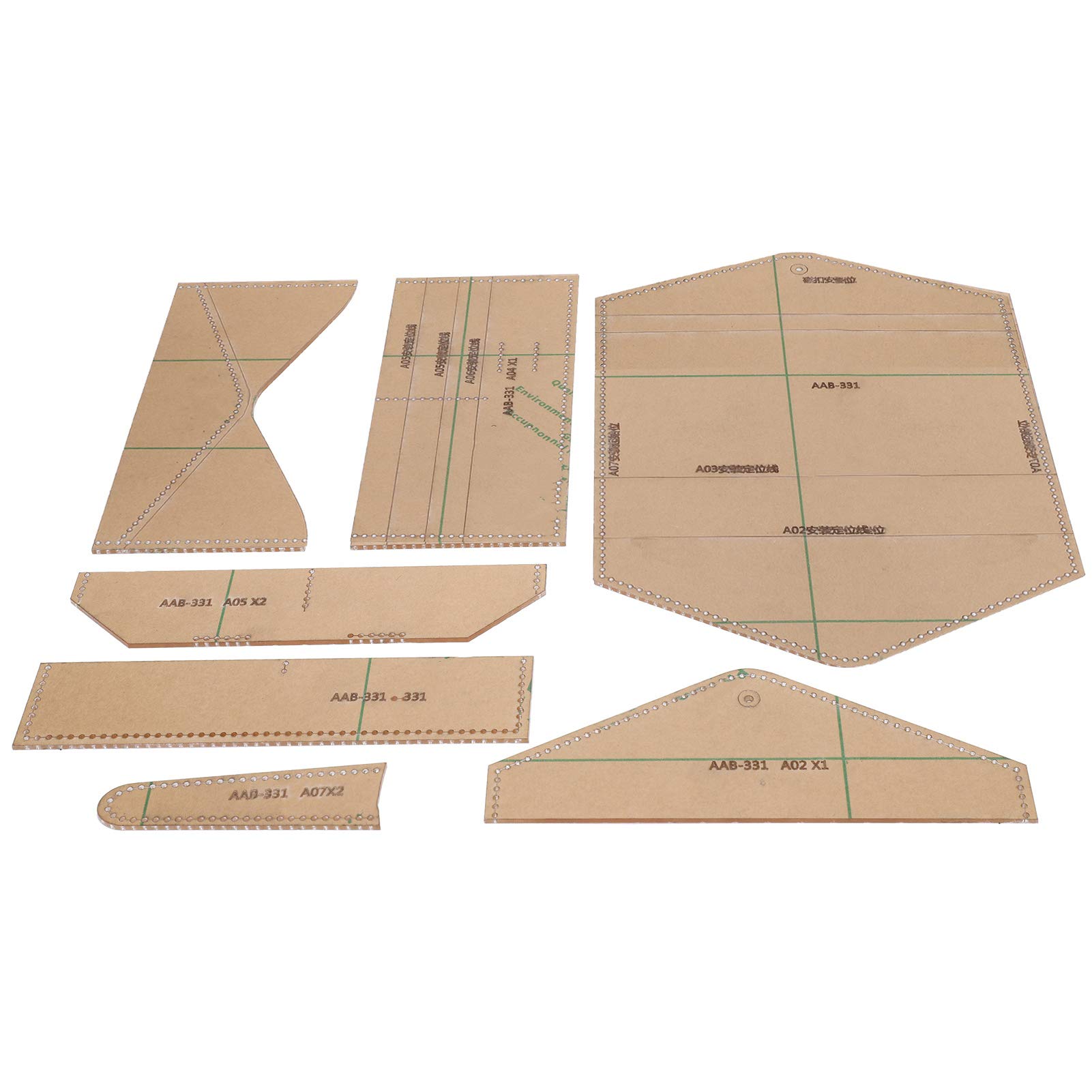 Acrylic Wallet Stencil Template for Leathercraft - DIY Leather Wallet Pattern Tool for Handmade Wallets | Perfect for Crafting, Leatherworking & Gift Making