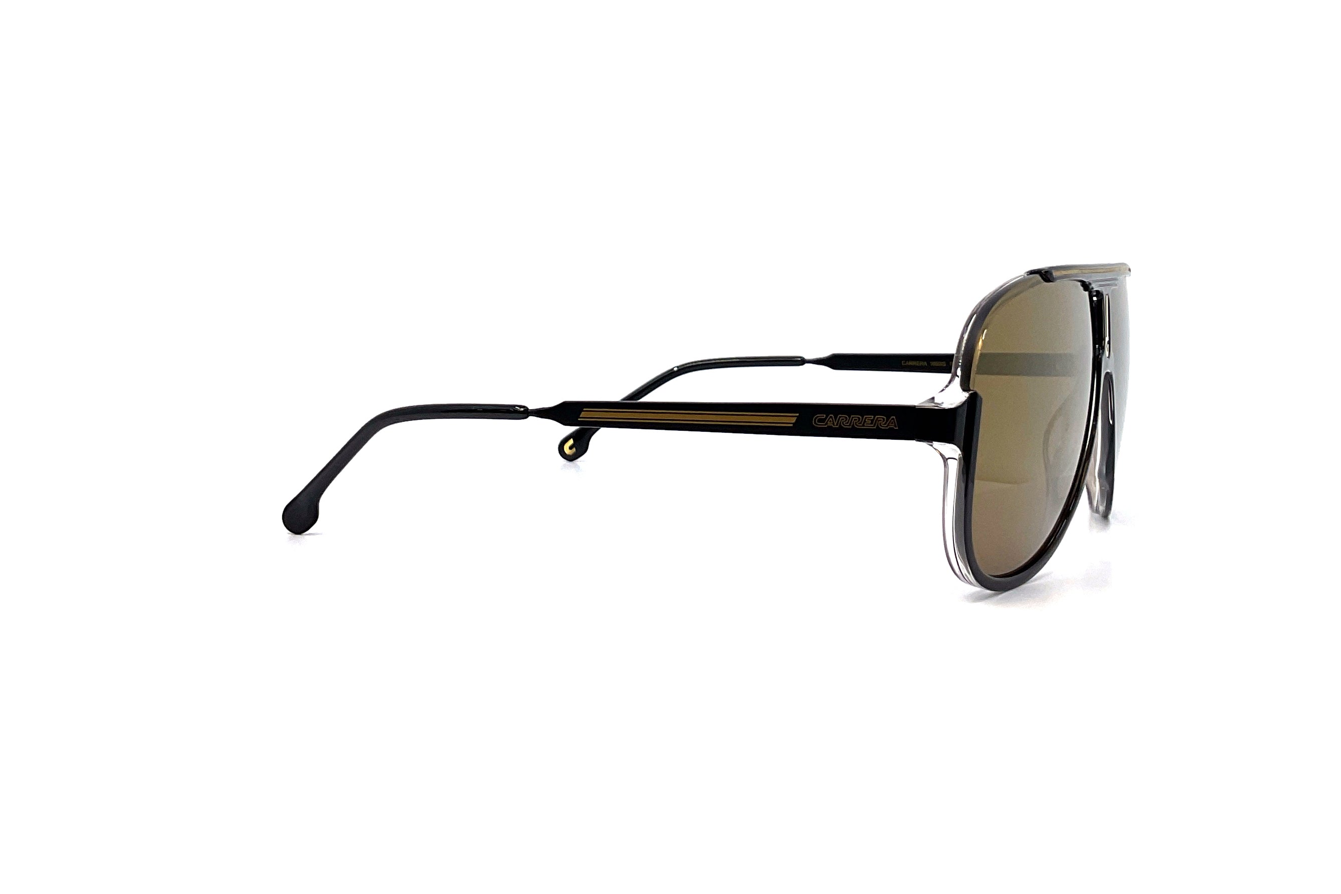 Carrera 1059/S Sunglasses - Black Aviator Style for Men & Women - UV Protection, Polarized Lenses - Perfect for Driving, Outdoor Sports & Fashion
