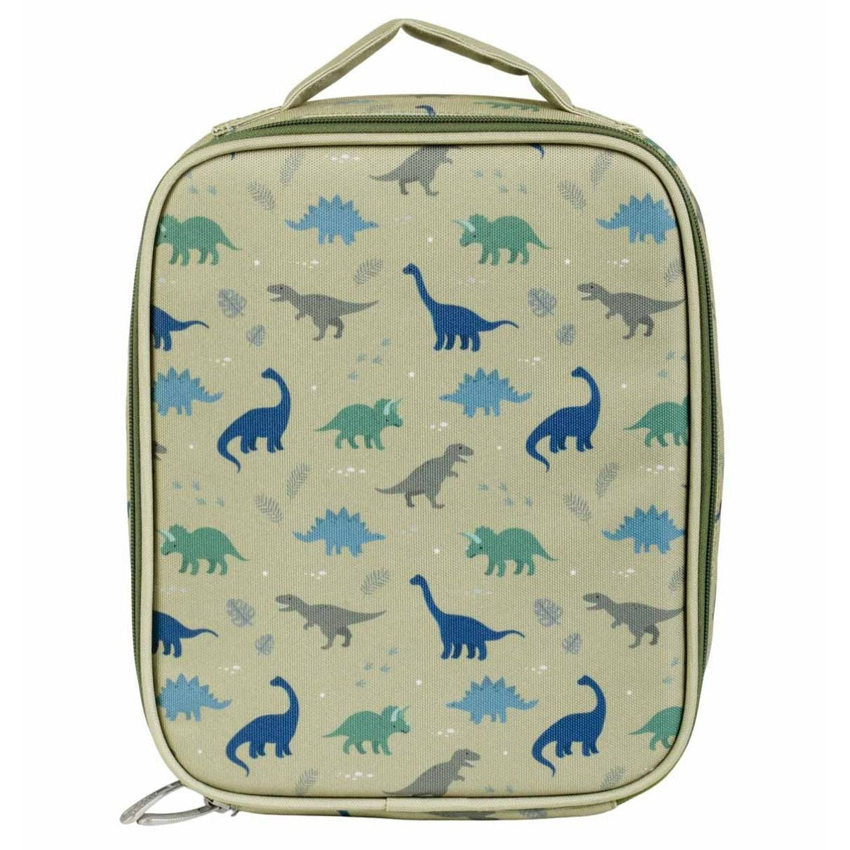 A Little Lovely Company Insulated Cooler Bag with Dinosaur Print - Perfect for Picnics, Beach Trips & Outdoor Adventures
