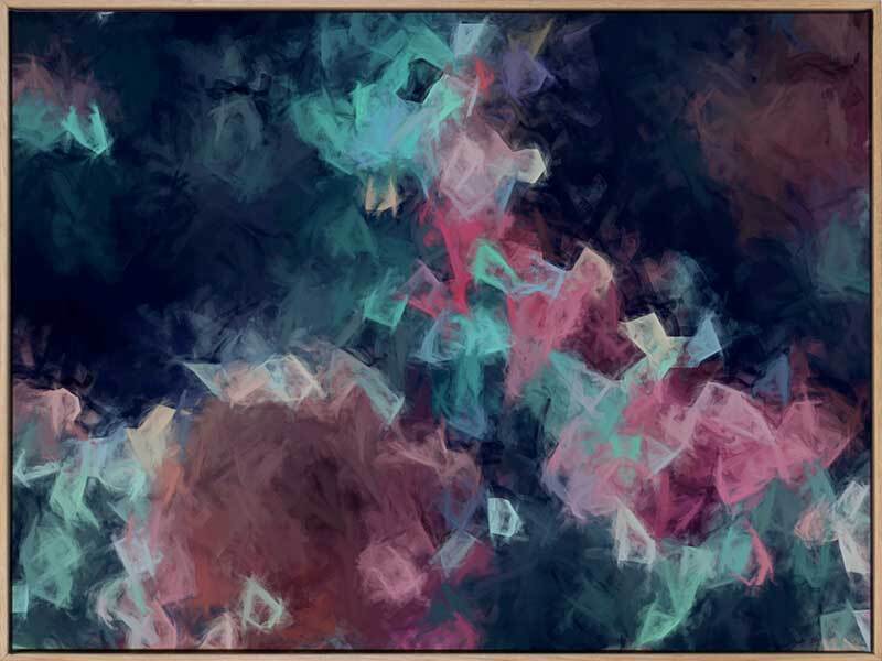 Diamond Storm Canvas Art Print - Modern Abstract Wall Decor for Living Room, Bedroom & Office - High-Quality Framed Artwork for Home & Office Decor