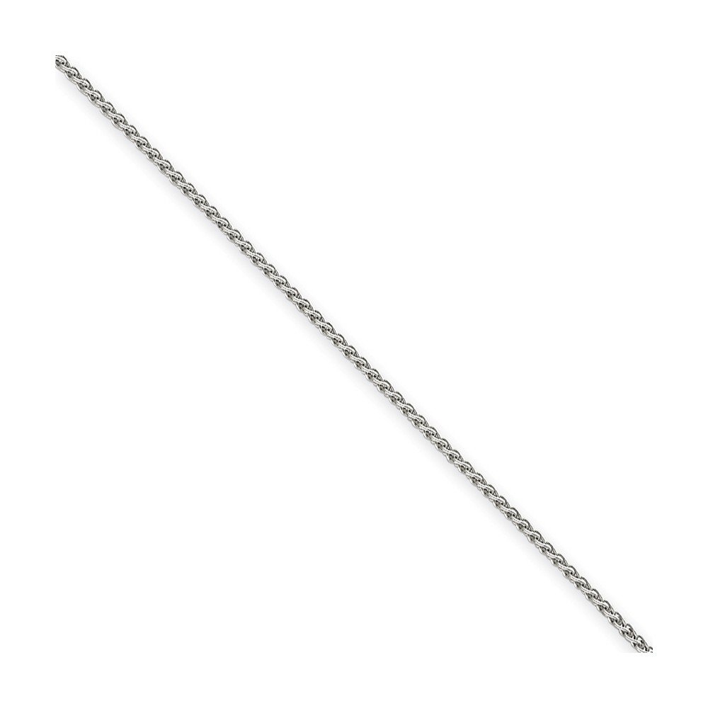 14K Solid White Gold 1.65mm Spiga Chain Anklet - 10 Inch Lobster Clasp Bracelet for Women, Dainty Ankle Jewelry Gift for Her, Perfect for Beach Weddings & Summer Outfits