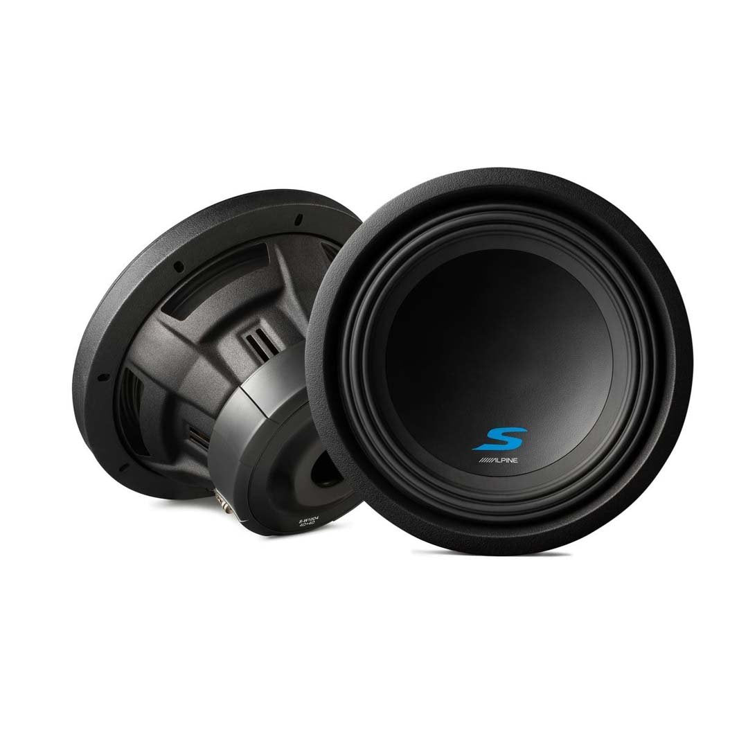 Alpine S W12D2 12-Inch S Series Dual 2 Ohm Voice Coil 1800W Car Subwoofer - Powerful Bass for Car Audio Systems & Home Theater Setups