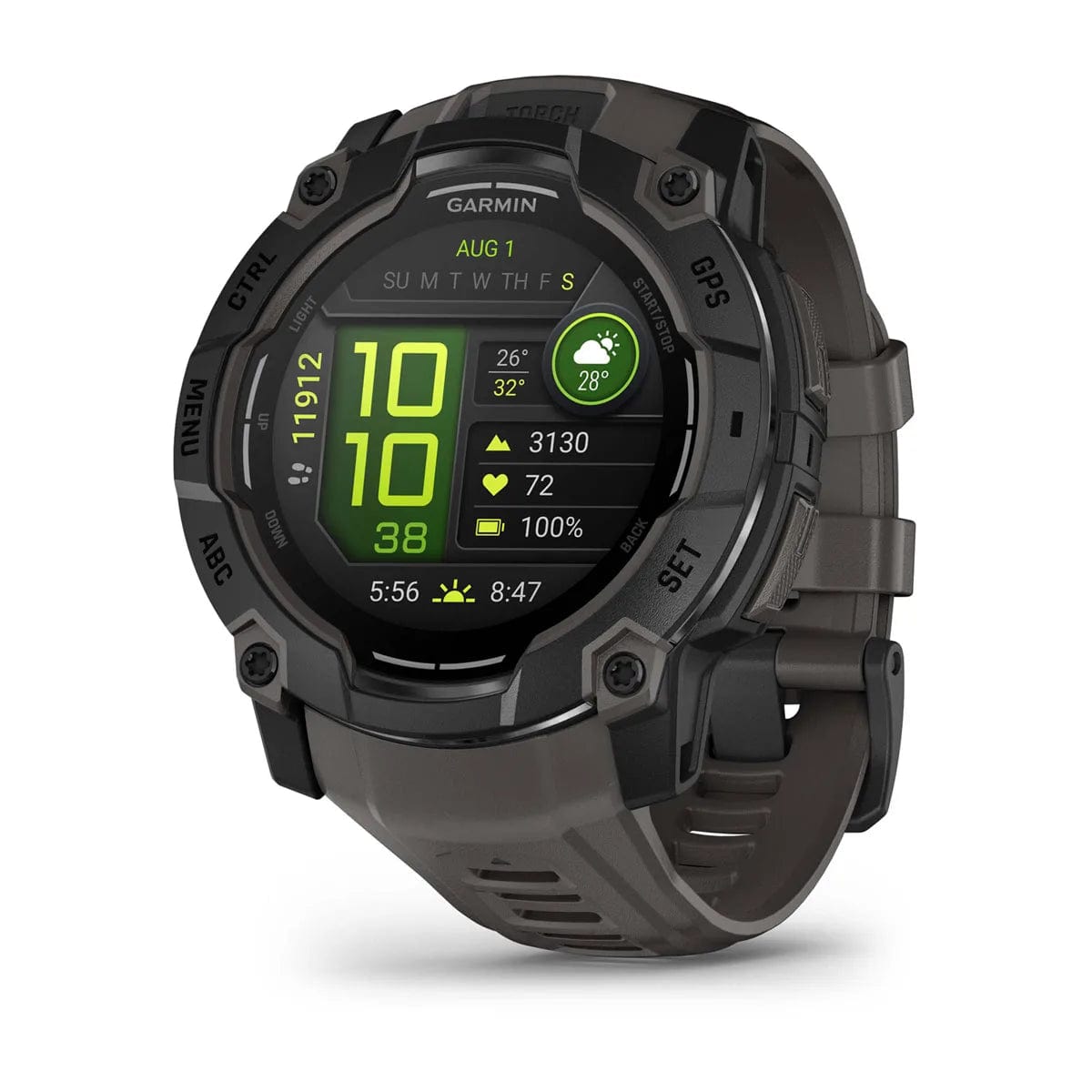 Garmin Instinct® 3 - Rugged GPS Smartwatch with Heart Rate Monitor, Multi-Sport Tracking & Solar Charging - Perfect for Hiking, Running, Cycling & Outdoor Adventures