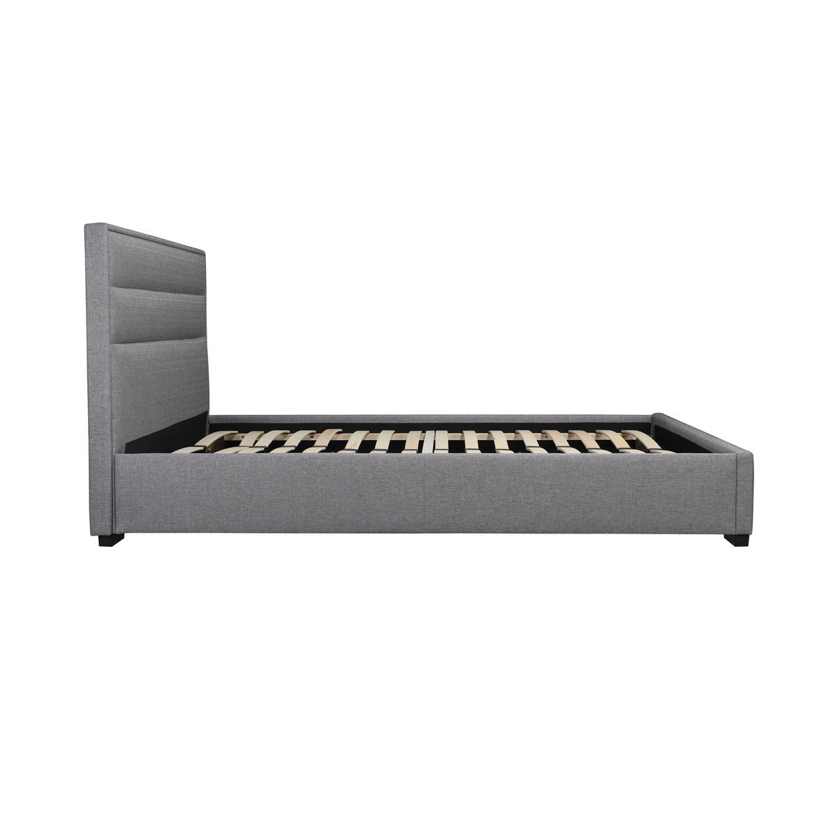 Fabiola Queen Upholstered Platform Bed Frame with Headboard - Modern Upholstered Bed Frame for Bedroom, Guest Room & Master Suite