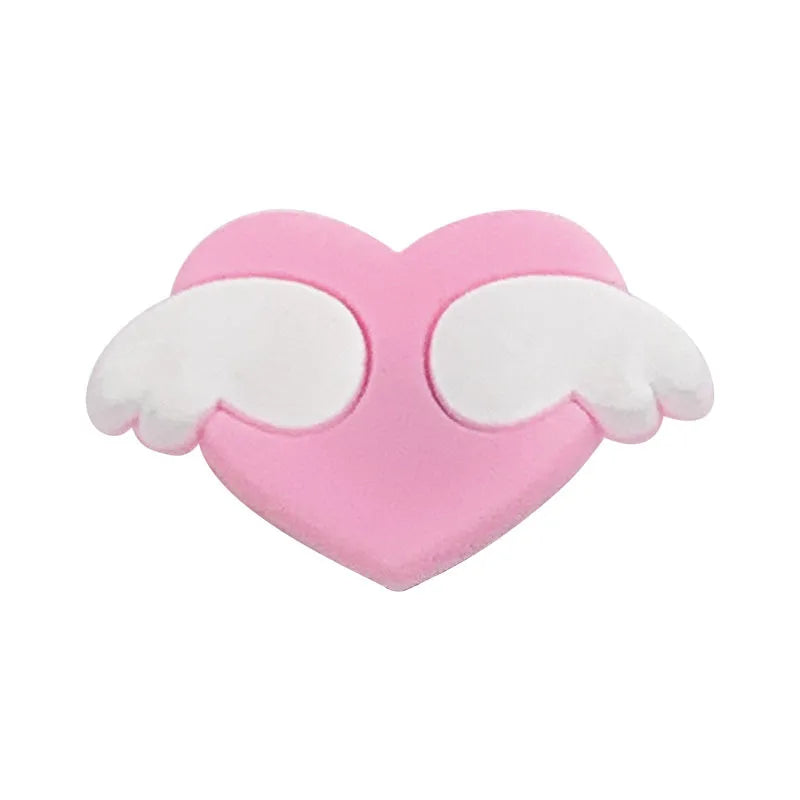 1Pcs Cute Pink Shoe Charms Pin for Crocs - DIY Shoe & Wristband Accessories for Women & Kids - Perfect for Party, Christmas Gifts & Everyday Decoration