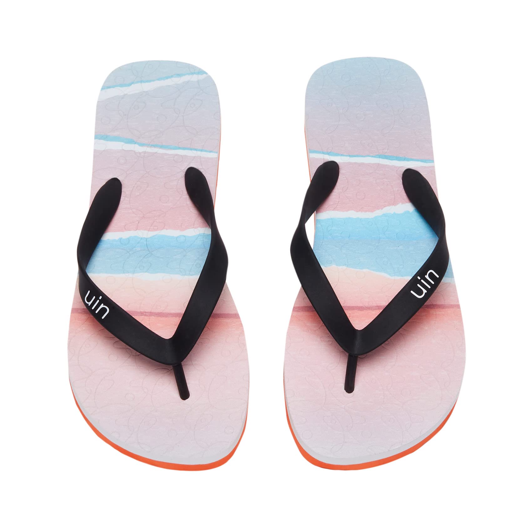 UIN Women's Flip Flops - Comfortable Non-Slip Thong Sandals for Beach, Summer & Travel - Hand-Painted Art Design - Casual Slippers for Walking, Poolside & Vacation Outfits