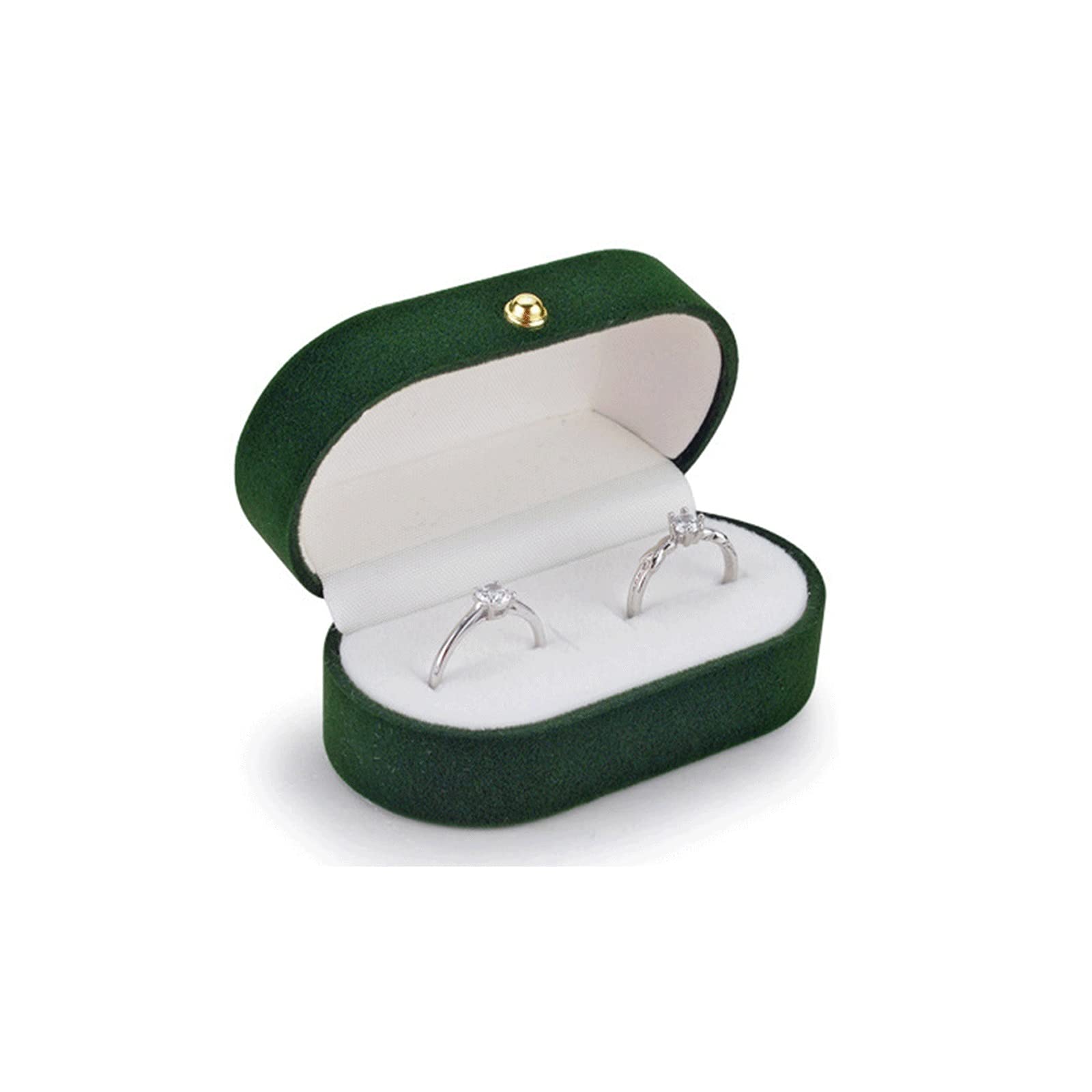 Velvet Silk Jewelry Box for Wedding Rings & Proposals - SHANGMAOYO