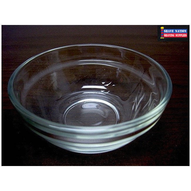 Premium Glass Shaving Lather Bowl for Men - Smooth Shave with Rich Foam - Perfect for Wet Shaving & Barber Shops - Durable & Easy to Clean Shaving Accessory