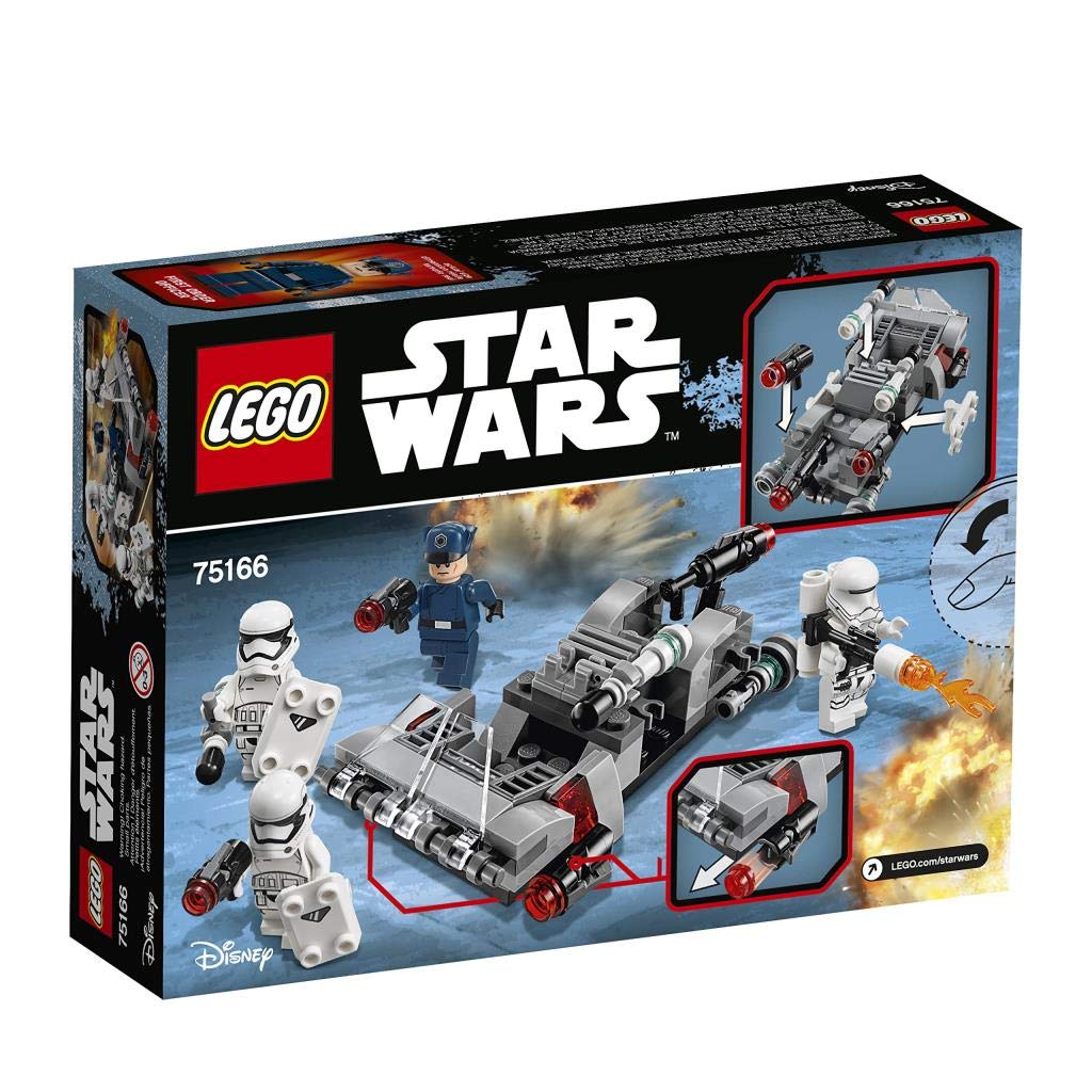 LEGO Star Wars First Order Battle Pack Transport Sled (75166) – Buildable Action Figure Set for Kids & Collectors – Perfect for Star Wars Themed Play & Display