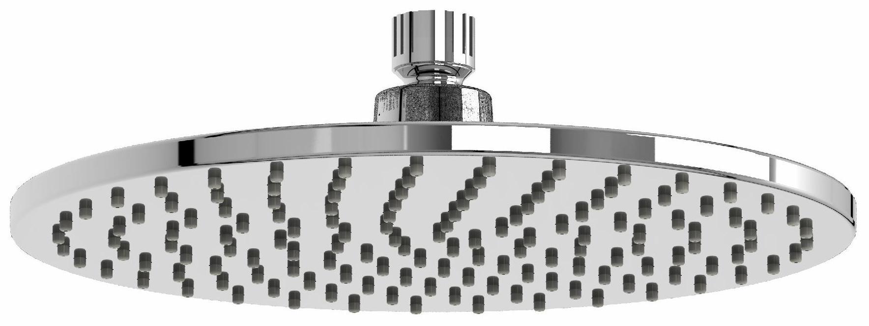 10-Pack Chrome Plastic Round Shower Heads with 1.8 GPM Flow Rate - Water Saving Bathroom Shower Fixtures for Home, Hotel & Spa Use