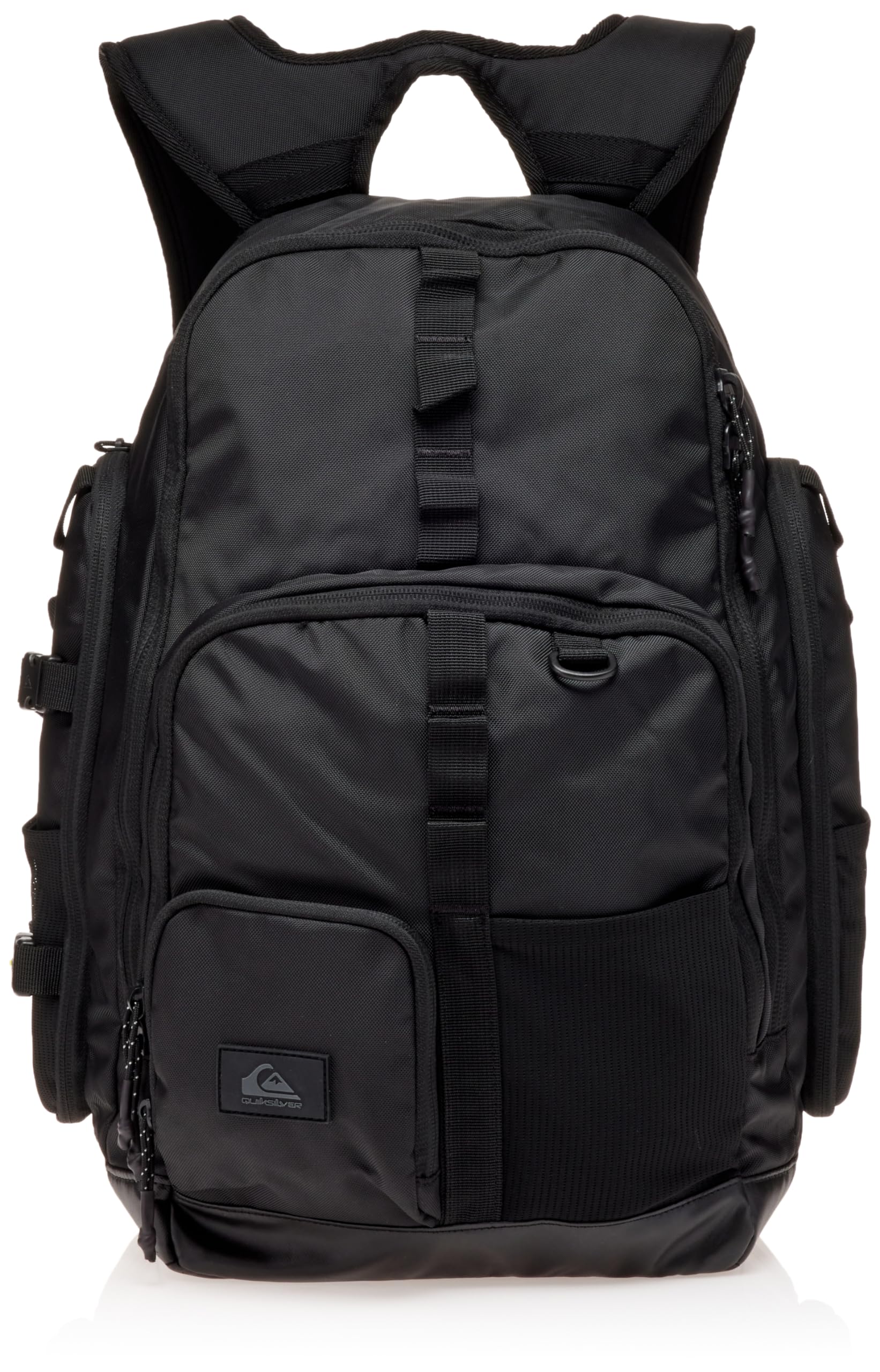 Quiksilver Men's Captains Quarters Backpack - Durable Black Daypack for School, Travel & Outdoor Adventures (One Size 241)