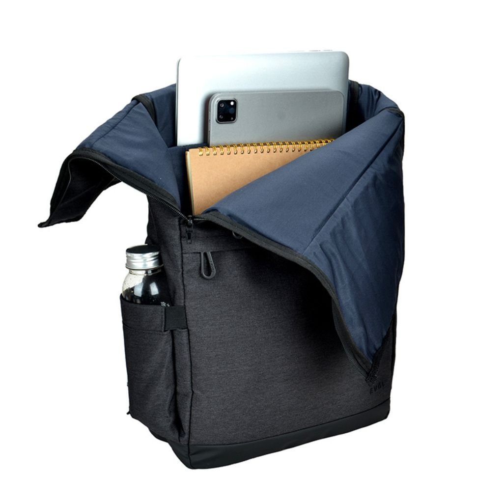 Evol Hampton 15.6 Inch Laptop Business Backpack - Durable Charcoal Grey Laptop Bag for Work, Travel & School | Fits 15-16 Inch Notebooks & Accessories