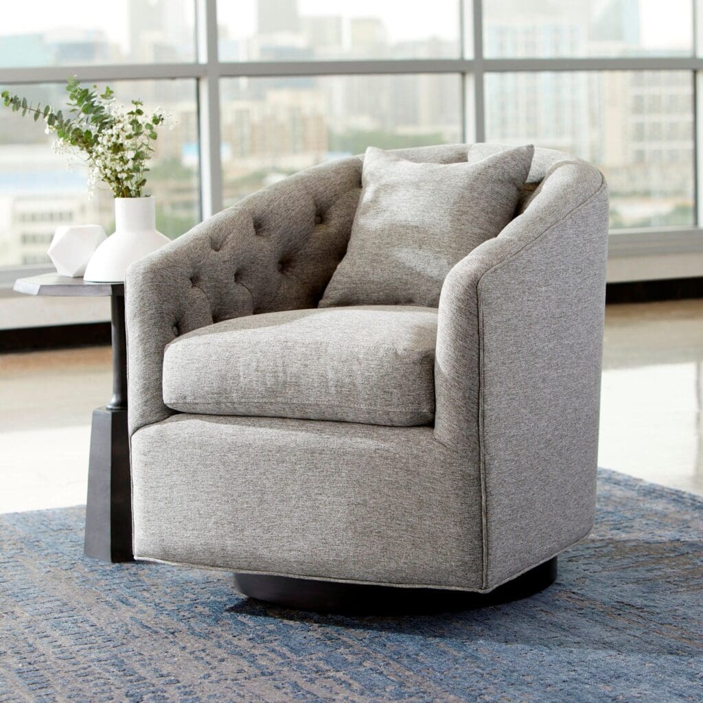 Cyan Design 10788 Occasionelle Chair - Grey Upholstered Accent Chair for Living Room, Bedroom & Office | Elegant Home Decor Furniture