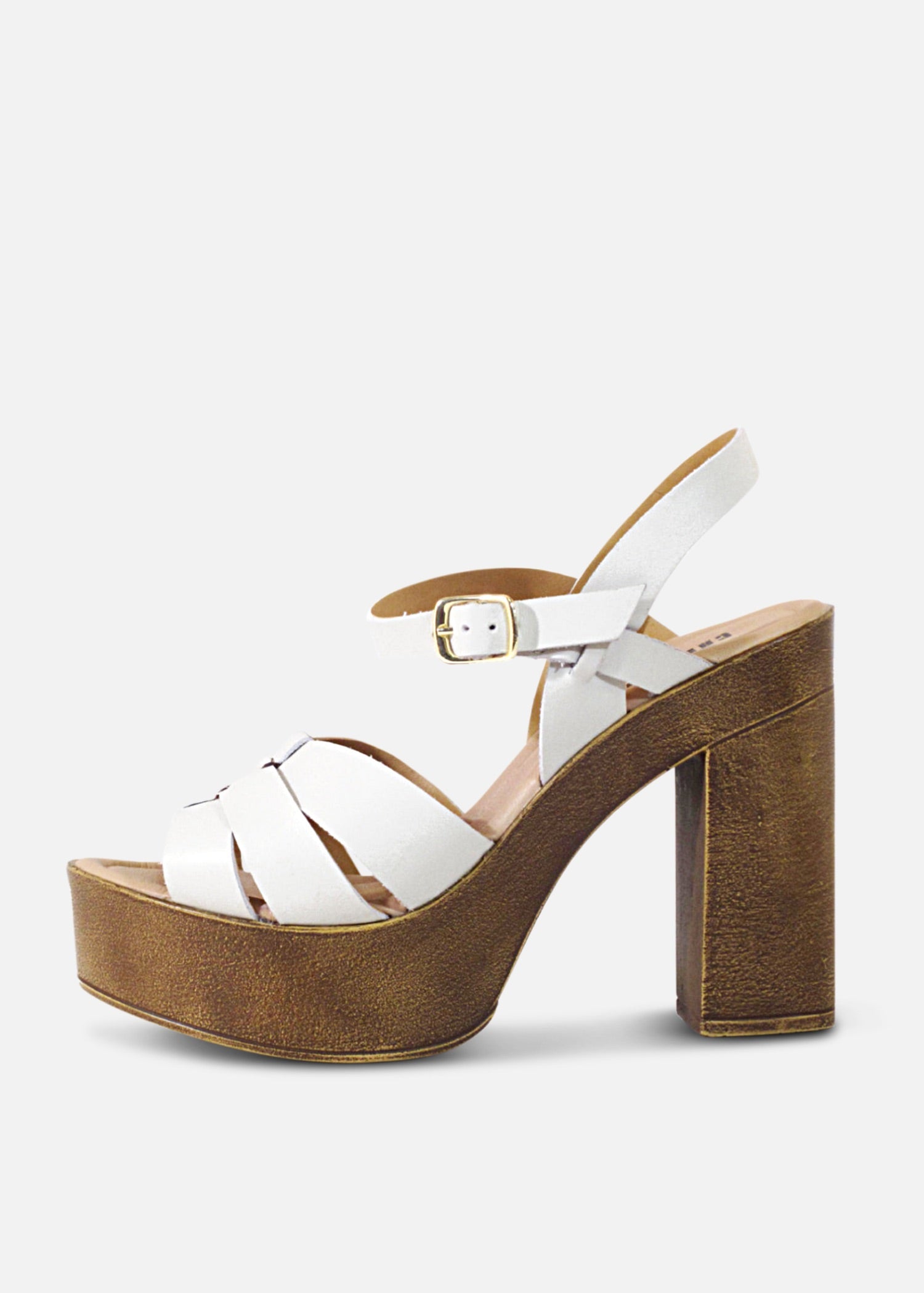 Hollie Women's Wooden Platform Heels - Stylish Chunky Block High Heels for Women, Comfortable & Fashionable Shoes for Parties, Weddings & Night Out