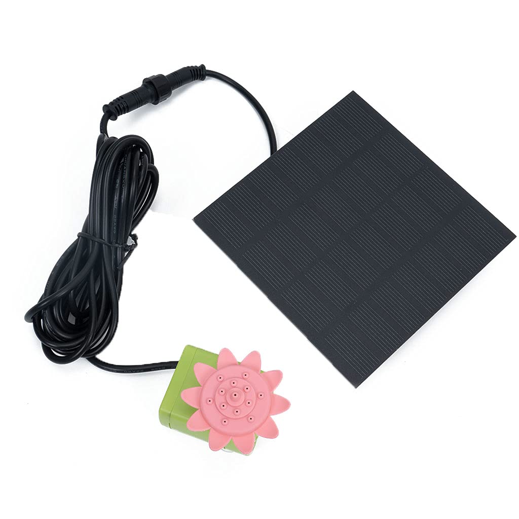 BYNNIX Solar Fountain Pump - Petal Shaped Floating Water Feature for Outdoor Pools, Gardens, Aquariums | Eco-Friendly Solar Powered | Perfect for Backyard Decor, Bird Baths & Pond Aeration