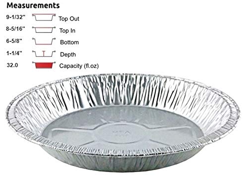 Handi-Foil 9-Inch Extra-Deep Disposable Aluminum Foil Pie Pans - Pack of 500 - Perfect for Baking, Catering & Party Desserts
