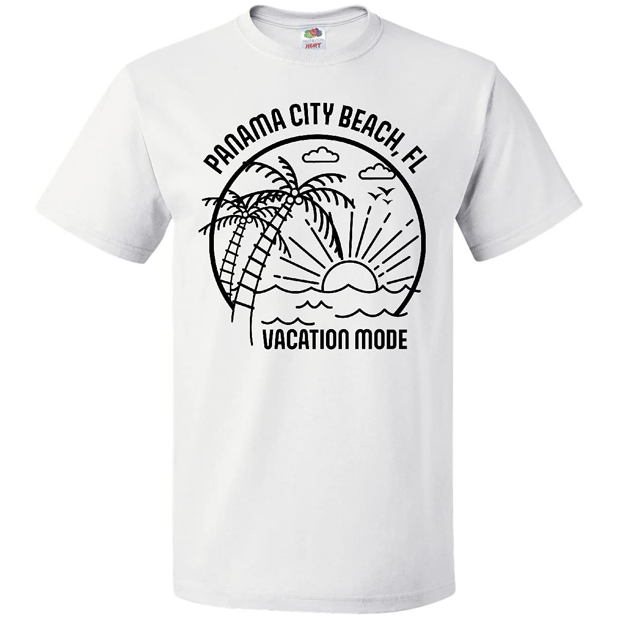 Inktastic Summer Vacation Mode Panama City Beach Florida T-Shirt - Comfortable Casual Tee for Beach Trips, Travel & Relaxation