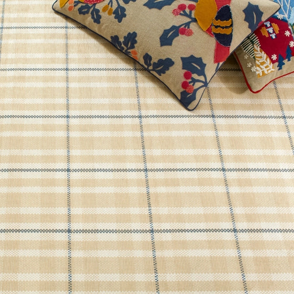 Hallie Plaid Khaki Area Rug - Soft & Durable Machine Washable Living Room Rug for Home Decor, Bedroom, Office & High Traffic Areas