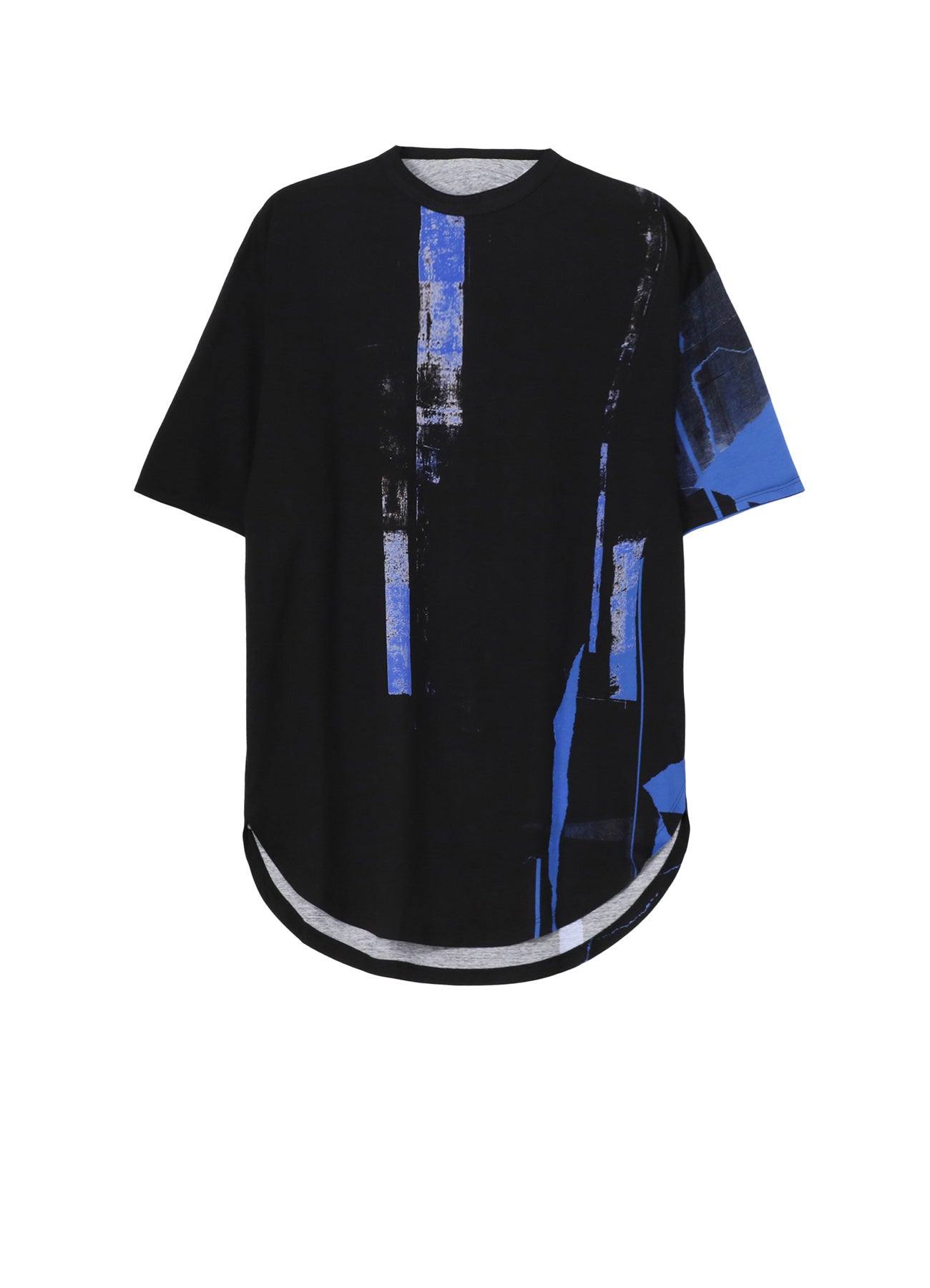 Soft Cotton Jersey Torn Hem Round Neck Jumbo T-Shirt - Short Sleeve Casual Tee for Women | Perfect for Streetwear, Layering & Everyday Comfort
