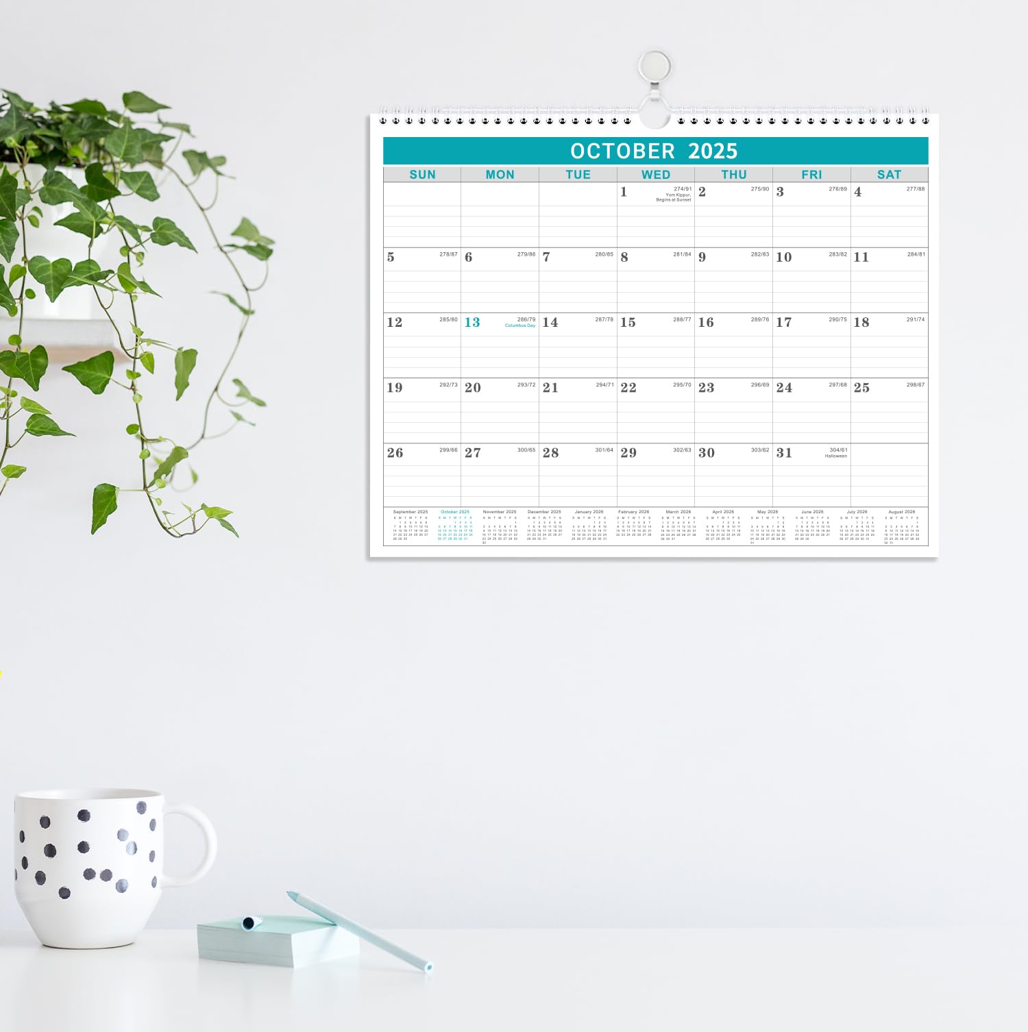 2025-2026 18-Month Wall Calendar | July 2025 to December 2026 | Large 11.5