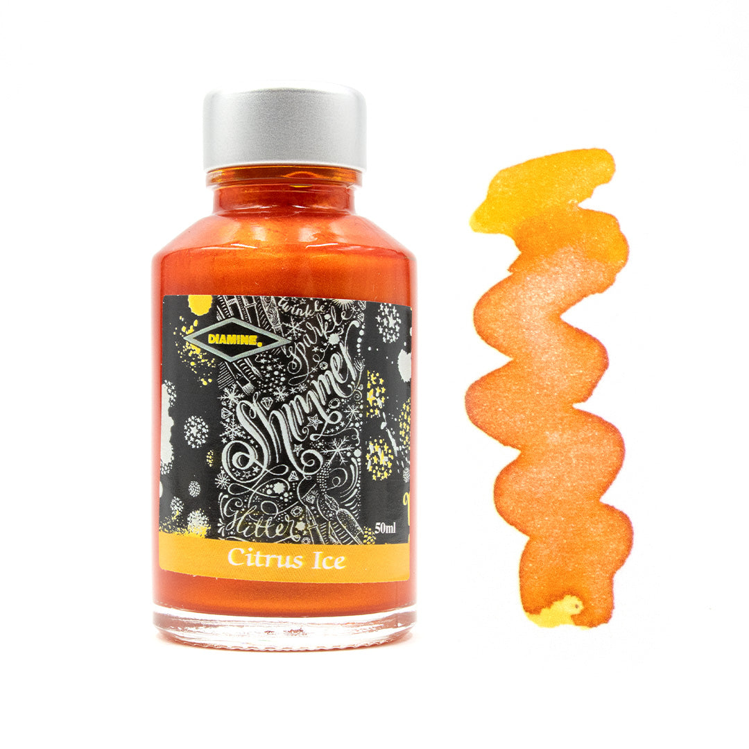 Diamine Shimmering Ink 50ml - Metallic Calligraphy & Fountain Pen Ink for Artistic Writing, Journaling, and Creative Projects