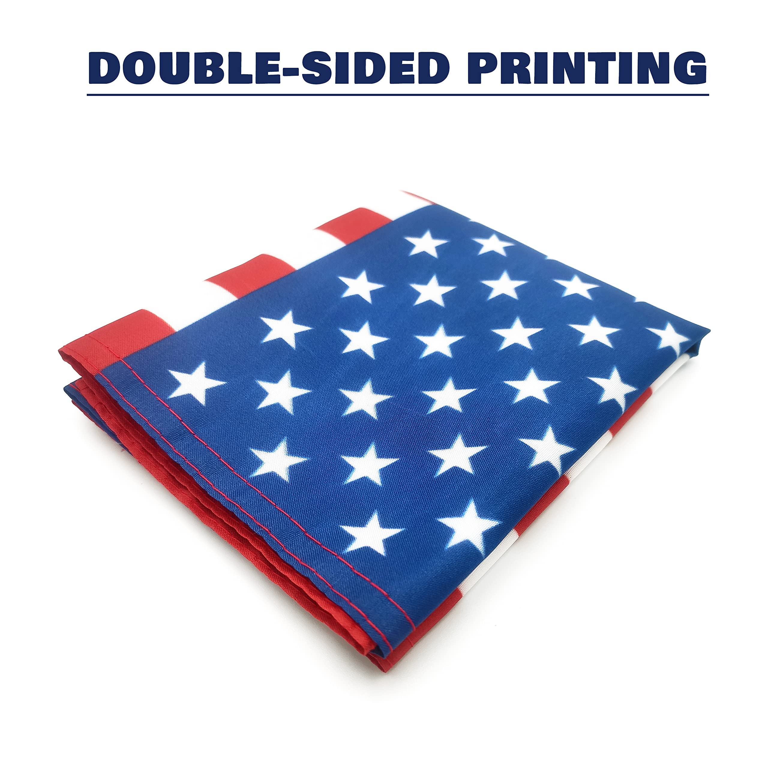 2 Pack USA Garden Flag 12x18 Inch - Double Sided American Flag with 3 Layer Silk Fabric & Reinforced Stitching | Patriotic Yard Decoration for Courtyard, Porch, and Outdoor Decor